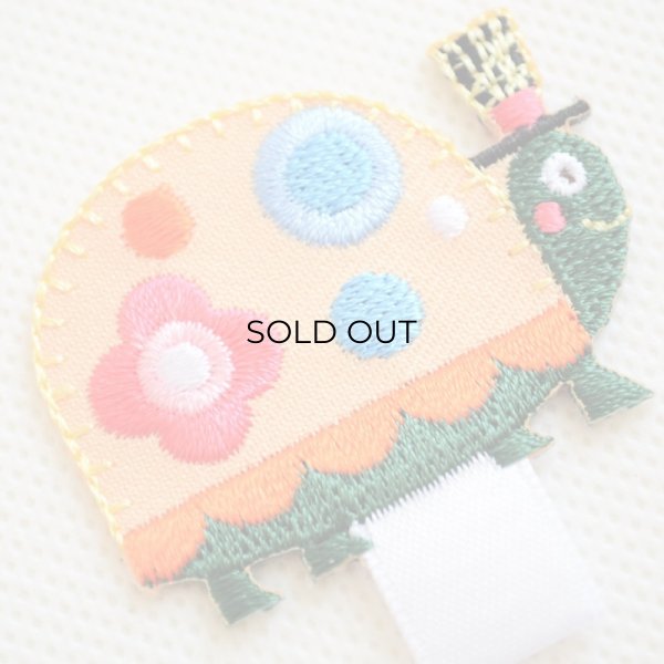 画像2: 名札つけアップリケ ワッペン かめ (2)