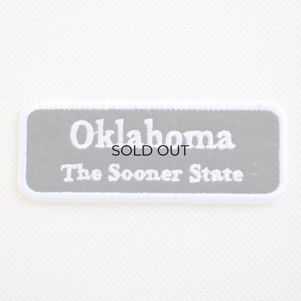 画像1: USAアドバタイジングワッペン Oklahoma ブラック＆ホワイト (1)