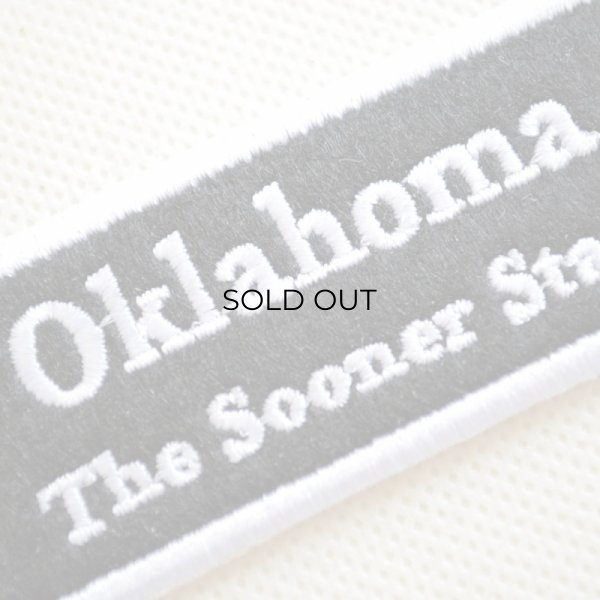 画像2: USAアドバタイジングワッペン Oklahoma ブラック＆ホワイト (2)