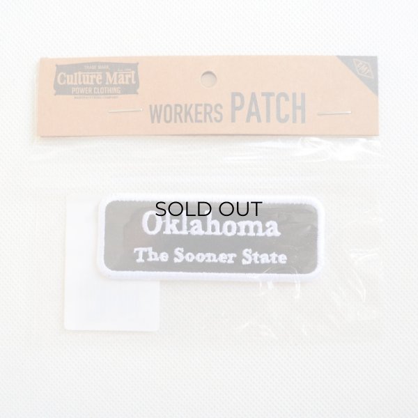 画像3: USAアドバタイジングワッペン Oklahoma ブラック＆ホワイト (3)