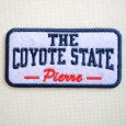 画像1: USAアドバタイジングワッペン THE COYOTE STATE ネイビー＆ホワイト (1)