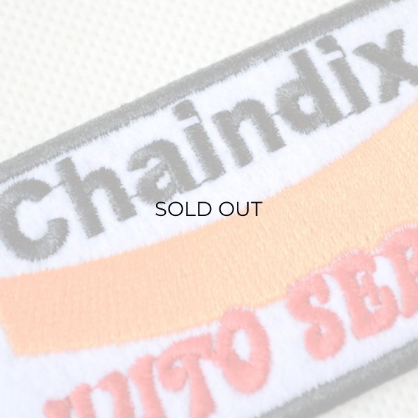 画像2: USAアドバタイジングワッペン Chaindix ホワイト&ブラック (2)