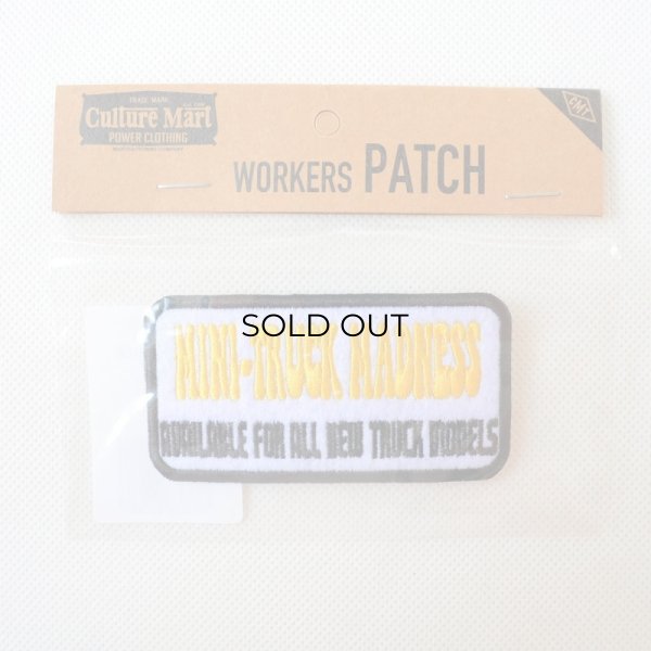 画像3: USAアドバタイジングワッペン MINI-TRUCK MADNESS ホワイト＆ブラック (3)