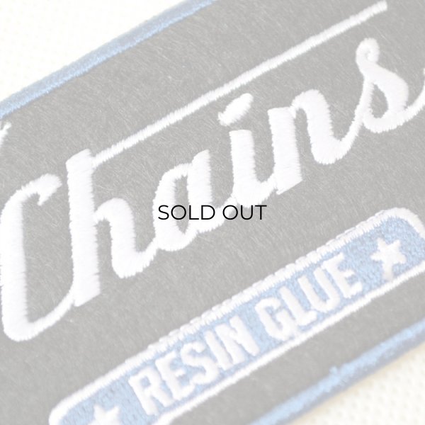 画像2: USAアドバタイジングワッペン Chainsブラック&ブルー (2)