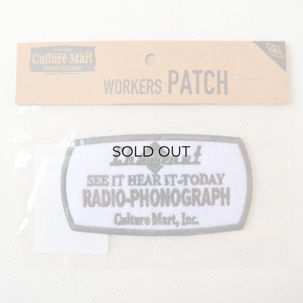 画像3: USAアドバタイジングワッペン RADIO-PHONOGRAPH ホワイト&ブラック (3)