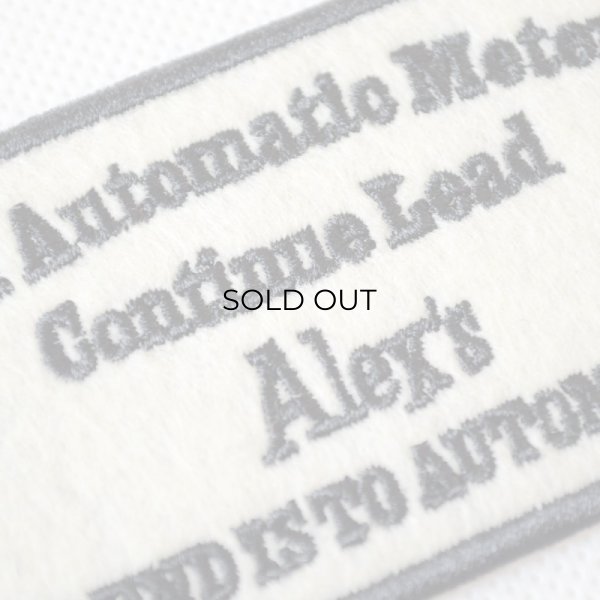 画像2: USAアドバタイジングワッペン Alex's ホワイト&ブラック (2)