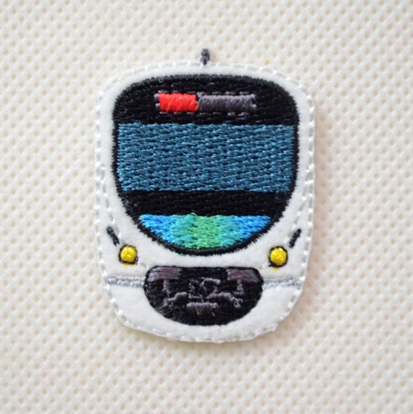 画像1: 鉄道/電車 トレインミニワッペン 西武鉄道30000系 スマイルトレイン (1)