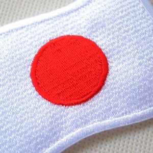 画像2: ワッペン 日本国旗 ウエーブ Mサイズ