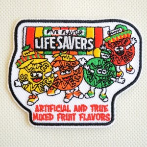 画像1: ワッペン LIFE SAVERS ライフセーバーズ キャンディー