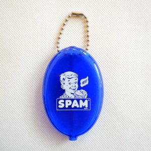 画像1: コインケース SPAM OLD ブルー ラバー