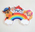 画像1: ワッペン パウパトロール レインボー アイロン シール おしゃれ 大人 (1)