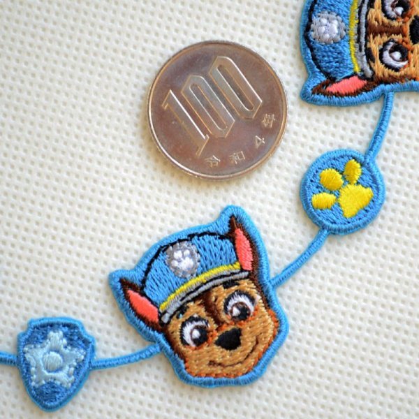 画像2: ワッペン パウパトロール チェイス ライン アイロン シール おしゃれ 大人 (2)
