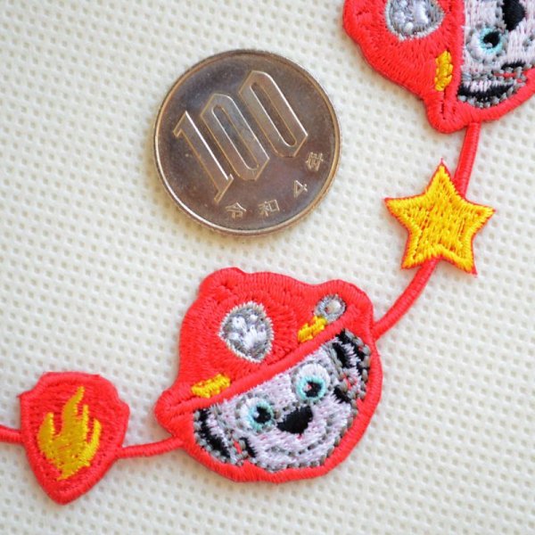 画像2: ワッペン パウパトロール マーシャル ライン アイロン シール おしゃれ 大人 (2)