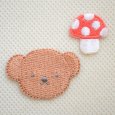 画像1: ミニワッペン ディックブルーナ ボリス きのこ 2枚組 (1)