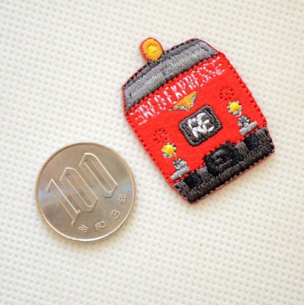 画像2: 鉄道/電車 トレインミニワッペン 485系レッドエクスプレス (2)