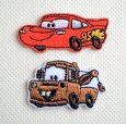 画像1: ワッペン カーズ ディズニー Disney ２枚組 (1)