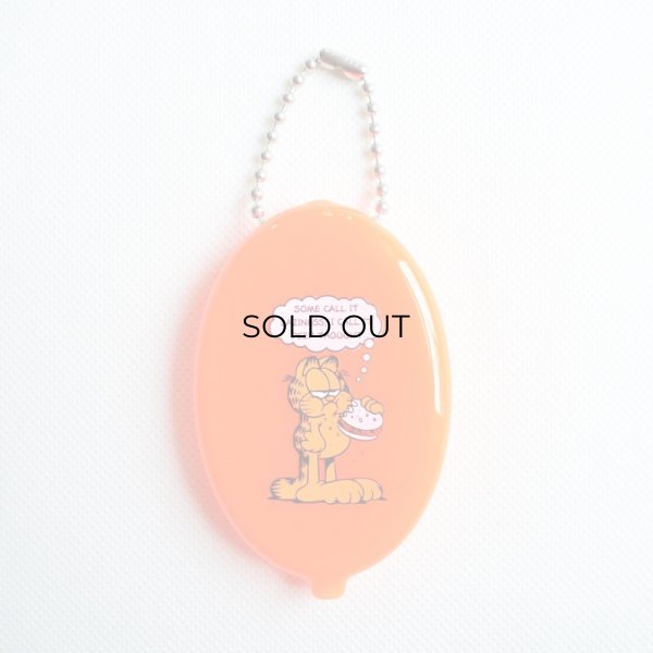 画像1: コインケース ガーフィールド GARFIELD オレンジ ラバー (1)