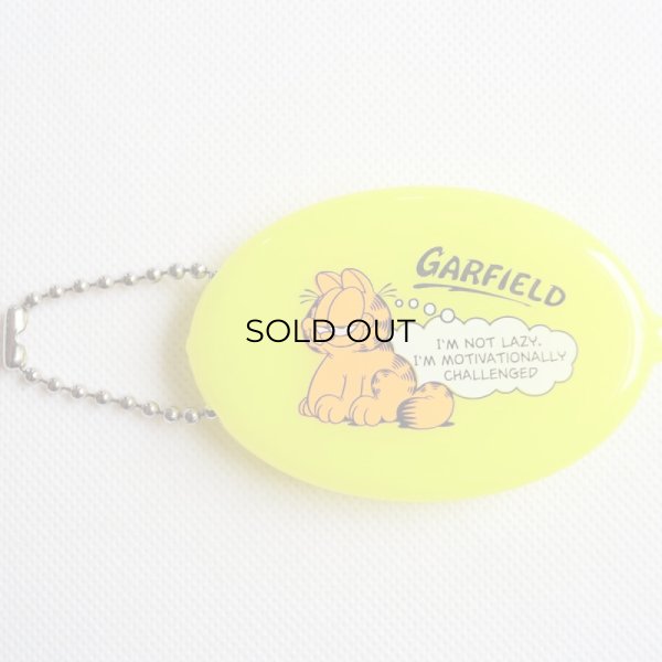 画像1: コインケース ガーフィールド GARFIELD イエロー ラバー (1)