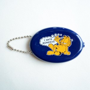 画像1: コインケース ガーフィールド GARFIELD ネイビー ラバー