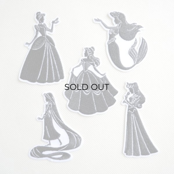 画像4: ワッペン リトルマーメイド アリエル ディズニー プリンセス シルエット (4)