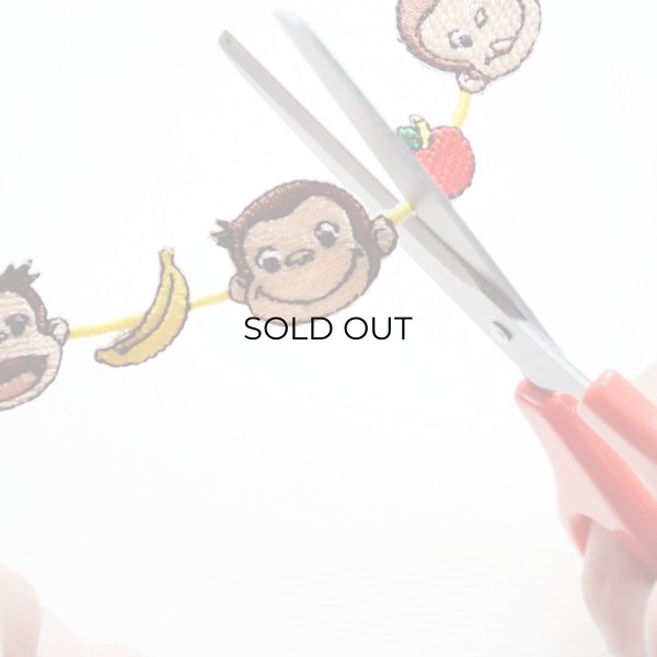 画像3: ワッペン おさるのジョージ ライン アイロン シール おしゃれ 大人 (3)