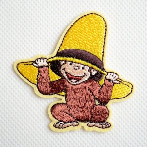 画像1: ワッペン おさるのジョージ 黄色い帽子
