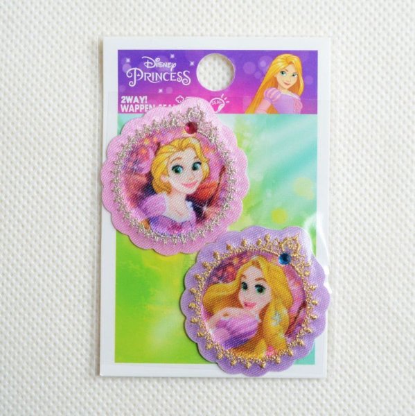 画像3: ワッペン ディズニープリンセス ラプンツェル ピンク＆パープル (3)