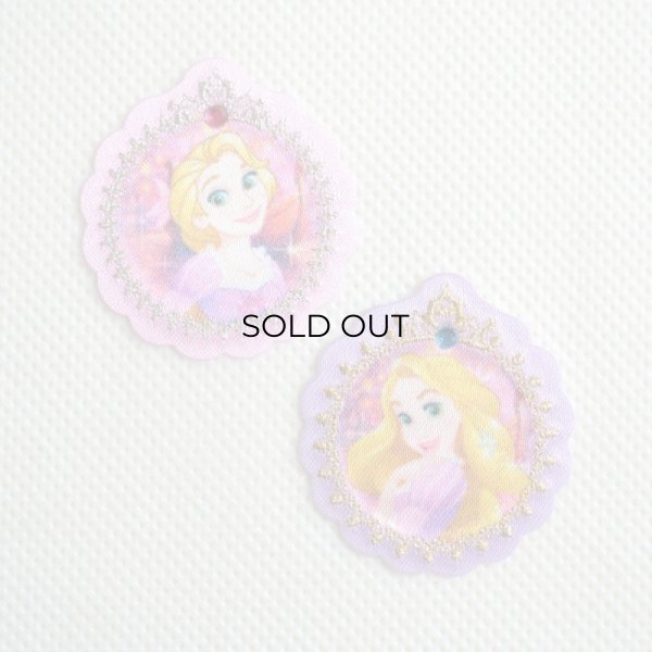 画像1: ワッペン ディズニープリンセス ラプンツェル ピンク＆パープル (1)