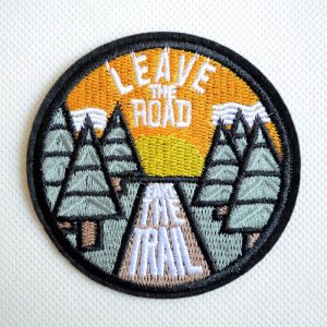 画像1: ワッペン LEAVE THE ROAD アウトドアー 