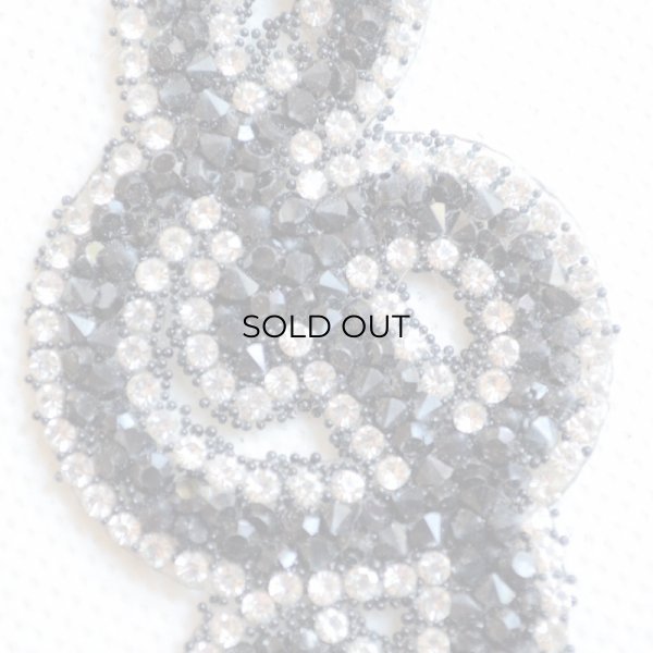 画像2: ワッペン ト音記号 オンプ スパンコール (2)