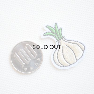 ワッペン ニンニク にんにく 野菜 ミニ | ワッペン・アップリケ