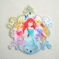 画像1: ワッペン プリンセス アリエルセンター シルバー (1)