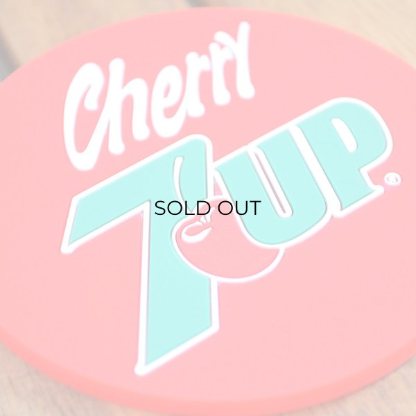 画像2: コースター 7UP Cherry ラバー (2)