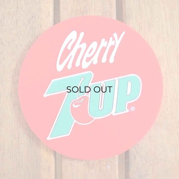 画像1: コースター 7UP Cherry ラバー (1)