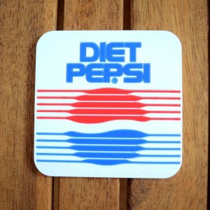 画像1: コースター DIET PEPSI ラバー