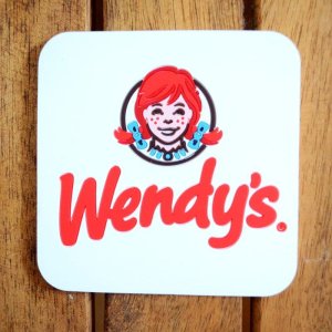 画像1: コースター ウェンディーズ Wendy's ラバー