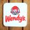 画像1: コースター ウェンディーズ Wendy's ラバー (1)