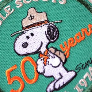 画像2: ワッペン ビーグルスカウト BEAGLE SCOUTS 50th サークル スヌーピー 