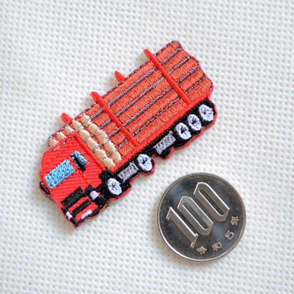 画像2: ワッペン トラック アイロン 刺繍 (2)