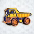 画像1: ワッペン ダンプカー アイロン 刺繍 (1)