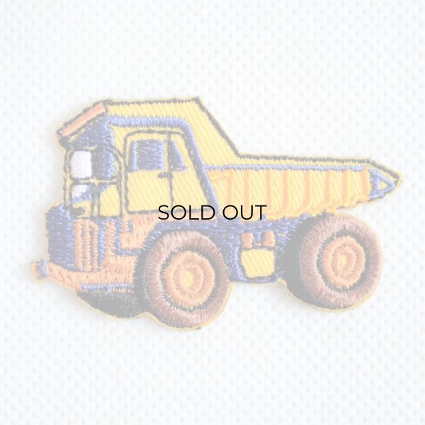 画像1: ワッペン ダンプカー アイロン 刺繍 (1)