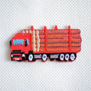 画像1: ワッペン トラック アイロン 刺繍