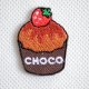 ワッペン カップケーキ チョコ イチゴ アイロン 刺繍