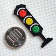 画像2: ワッペン 信号機 アイロン 刺繍 (2)