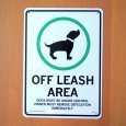 画像1: 看板 プラサインボード 犬許可区域！*メール便不可 (1)
