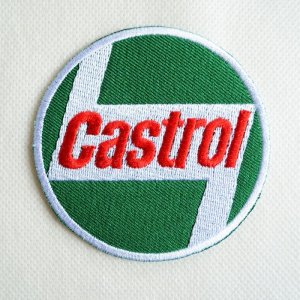 画像1: ロゴワッペン カストロール Castrol モーターオイル(ラウンド)