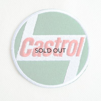 ロゴワッペン カストロール Castrol モーターオイル(ラウンド 