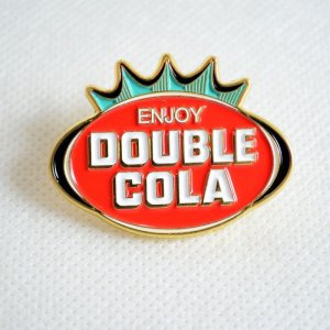 画像1: ピンバッジ ダブルコーラ Double Cola  アメリカン