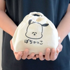 画像1: 巾着袋 ぽちゃっこ おえかきさん マチ付き