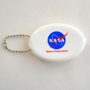 画像1: コインケース NASA ナサ ホワイト ラバー